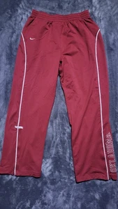 Nike Joggers Mens 2XL Oklahoma spell out Striped Pants Red Sweatpants - Picture 1 of 12