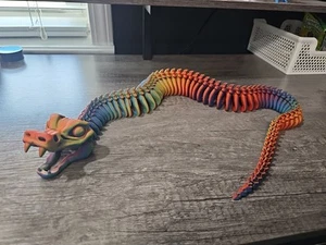 3D Printed SKELETON SNAKE FLEXI - Picture 1 of 4