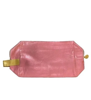 IPSY Pink  Iridescent  Large Makeup Bag Glam Nwot 11.5 X 6.25 Inches  - Image 1 of 4