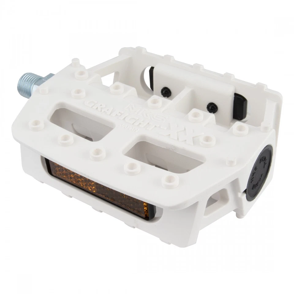 MKS Pedals Grafight-xx Platform 9/16 Inch White - 410220