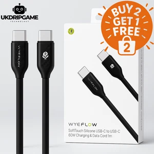 60W USB-C to USB-C Fast Charging Cable | 1M 2M Silicone Lead for Samsung MacBook - Picture 1 of 25