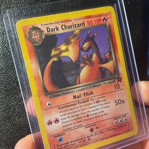Pokemon Card - Dark Charizard (Dunkles Glurak) Team Rocket German 21/82 Rare LP - Picture 1 of 3