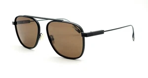 Ermenegildo Zegna EZ 0291 Sunglasses 02E Matt Black/Brown lenses size 57 new - Bild 1 von 4