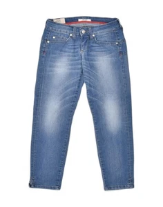 LIU JO Womens Skinny Jeans W24 L26 Blue Cotton NB12 - Picture 1 of 3