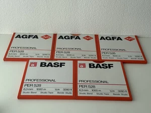 5 cintas de estudio AGFA BASF PER 528 "1/4 pulgadas" (850 - 1100 M.) #6 - Imagen 1 de 12