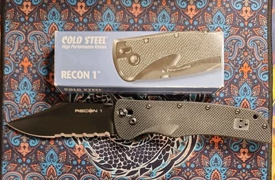 Cold Steel Recon 1 Clip Point Ultra Lock Half Serr G-10 Raro Descatalogado 27LCH Foto 1 de 4