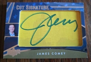 DECISIÓN 2024 James Comey Corte FIRMA TARJETA AUTOMÁTICA - Imagen 1 de 4