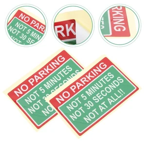  2 Pcs Safety Warning Products Vehicle Sticker Parking Signs Outdoor - Foto 1 di 12
