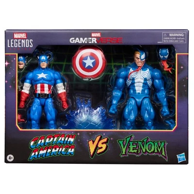 Marvel Legends Gamerverse Captain America vs Venom 2 Pack - Image 1 of 4