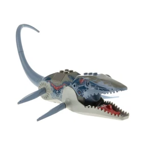 1x Lego Tier Dinosaurier Mosasaurus sand blau Flossen Stein Dino Wasser 6721 - Picture 1 of 2