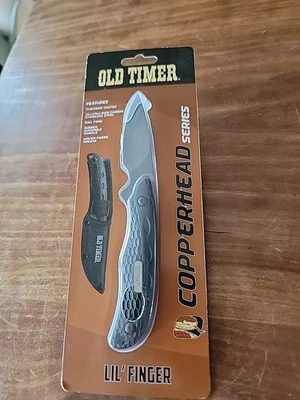Cuchillo serie Schrade Old Timer Lil'Finger Copperhead Full Tang Foto 1 de 4