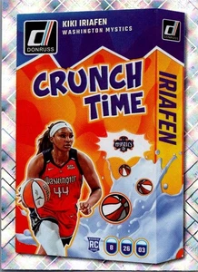 Kiki Iriafen Rookie Card CRUNCH TIME Diamond Holo SSP 2025 Panini Donruss WNBA - Picture 1 of 2