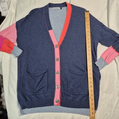 Zaket & Plover Colorido Cárdigan Suéter Mangas 3/4 Botón Delantero Maximalismo M Foto 1 de 4