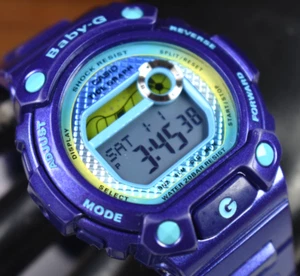 CASIO BLX100-2 (3265) Women's Blue/Purple Tide Graph Watch NEW BATTERY! - Picture 1 of 9