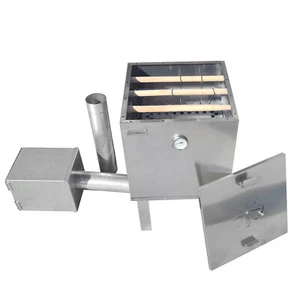 Horno ahumador de acero inoxidable armario ahumador tonel ahumador parrilla horno ahumador - Imagen 1 de 9