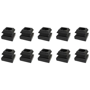 Zapatos planos con tornillo hexagonal para balaustres redondos de 5/8 "- Satin Black 10pcs - DH-36 - Imagen 1 de 8