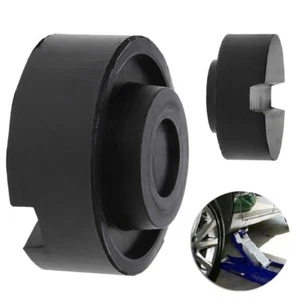 Black Rubber Slotted Floor Jack Pad Frame Rail Adapter For Pinch Weld Side1656 - Picture 1 of 7