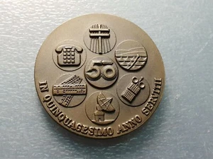 MEDALLA 1975 COMPAÑIA TELEFONICA NACIONAL DE ESPAÑA 50 AÑOS DE SERVICIO 40 mm - Imagen 1 de 2