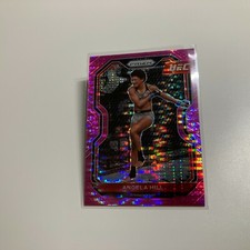 Angela Hill 2021 Panini Prizm UFC Pink Pulsar Refractor Card 10/42 #86