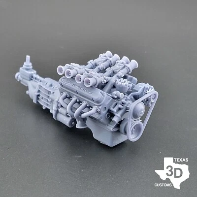 Ford 289/302 Windsor Cross Ram model engine resin 3D printed 1:24-1:8 scale - Image 1 of 3