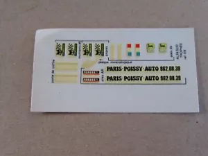 846O Board Sticker Solido 69 Alfa South Trophy Adv ferodo Paris Poissy 1:43 - Picture 1 of 3