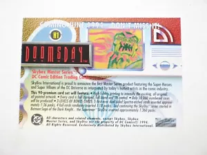1994 DC MASTER SERIES DOOMSDAY #H1 HEROES WORLD CONVENTION PROMO CARD CHARLOTTE - Picture 1 of 4