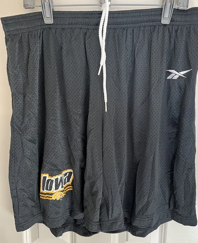 Vintage Iowa Hawkeyes Shorts Team Issued Reebok XL Cover