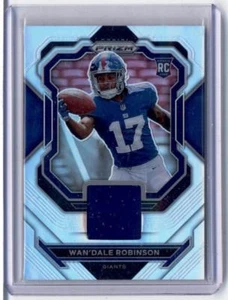 2022 Panini Prizm Premier Jersey Wan'Dale Robinson RC Rookie Used Jersey Giants - Picture 1 of 2