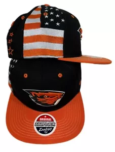 Zephyr NCAA Oregon State Beavers "Stars & Stripes" Flat Bill SnapBack Hat NWT - Picture 1 of 6