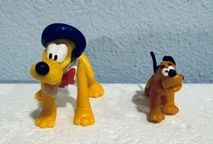 Vintage Pluto Figurines Lot of 2 Disney - Picture 1 of 6