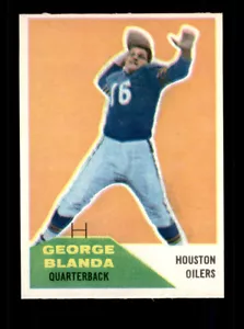 Calcio Fleer 1960 #58 George Blanda EX-MT - Foto 1 di 2