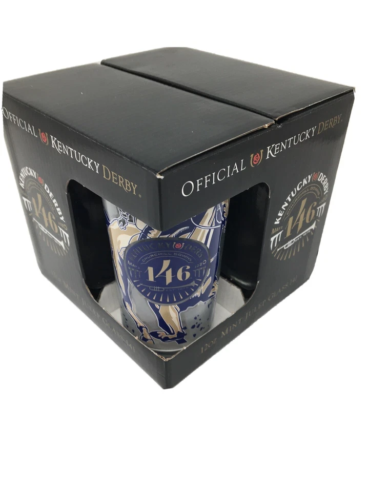 2020 Kentucky Derby Glasses Wrong Date Set of 4 MINT Julep Glass