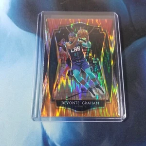 2021 Panini Select Devonte' Graham Red Orange Flash Prizm Premier #102 NM/M - Imagen 1 de 2