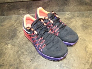 NIKE AIRMAX 360 BLACK HYPER PUNCH WOMENS 8.5 EUC SUPERCLEAN see pics-details - Picture 1 of 13