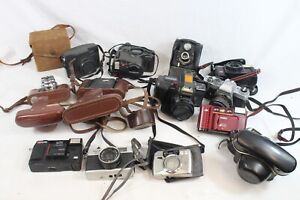 F x14 Vintage Film Cameras inc Miranda FM-X, Olympus AZ-330, Yashica, Kodak etc