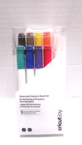 NEW CRICUT JOY WATERCOLOR MARKER & BRUSH SET. 9PC 2009978 - Picture 1 of 2