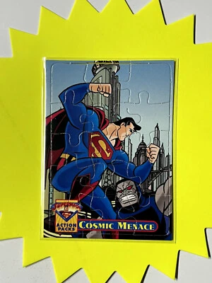 1996 Skybox DC Superman Action Packs Puzzle Card PZ2 Cosmic Menace - Image 1 of 2