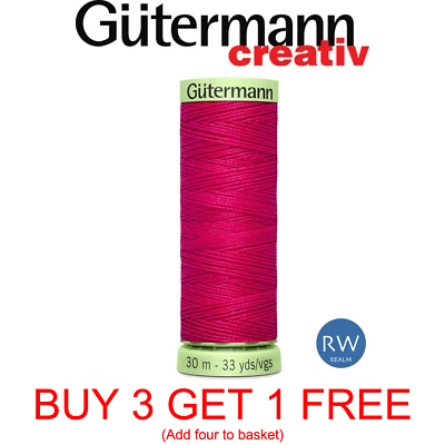 Gutermann Top Stitch Sewing Thread 30m Spools Machine & Overlocker
