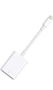 Apple Mfi Certified Lightning to SD Card Czytnik kamery do iPhone'a iPada, pamięci - Zdjęcie 1 z 5