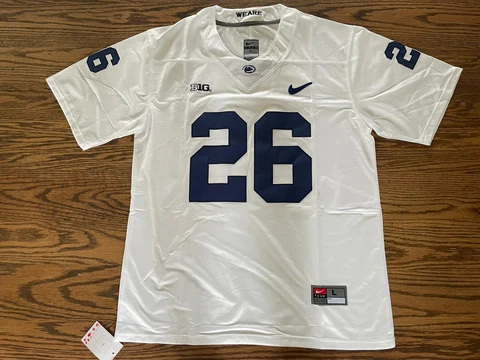 Replica Saquon Barkley Penn State Mens Large L Jersey College Football NCAA NWT Cover