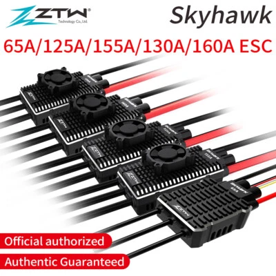 ZTW 65A/125A/155A/130A/160A Brushless ESC 6-14S HV SBEC 8.4V/10A for RC Airplane - Image 1 of 4