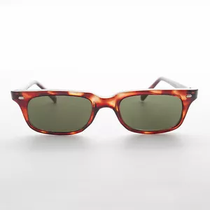 Gafas de sol delgadas vintage Beatnik marco marrón caparazón tortuga de bajo perfil - Wilson - Imagen 1 de 3