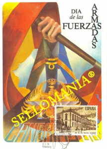 1986 TARJETA MAXIMA CARD FUERZAS ARMADAS CAPITANIA DE CANARIAS ARMY 2849 TC22745 - Imagen 1 de 1