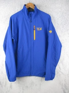 Mountain Hardwear Jacket Men Size L Full Zip Blue Soft Shell OM6042 *Read - Picture 1 of 13