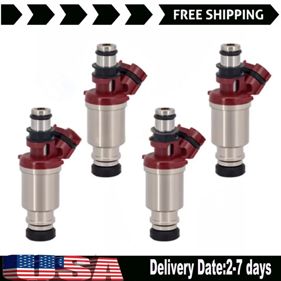 4x Nuevo Inyector de Combustible con Junta Tórica para Toyota Corolla 93-97 Celica Geo Prizm 1.8L Foto 1 de 4