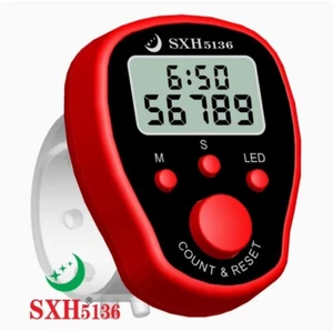 Light UP LED Digital Electronic Finger Ring Counter Tally Tasbee Tasbih CLOCK - Picture 1 of 5