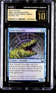 MTG Magic the Gathering Streets of New Capenna Sewer Crocodile CGC 10 Pristine - Picture 1 of 4