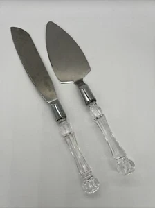 Juego de 2 cuchillos y espátulas de boda de acero inoxidable - Imagen 1 de 4