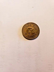 Handelsmedaille - Navajo - Howard Wilson Trader - seltene Runde 5 Cent - Bild 1 von 2