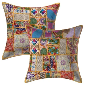 Handwoven Home Decor Cushion Boho Vintage Throw Pillow Cover Case Meditation - Picture 1 of 6